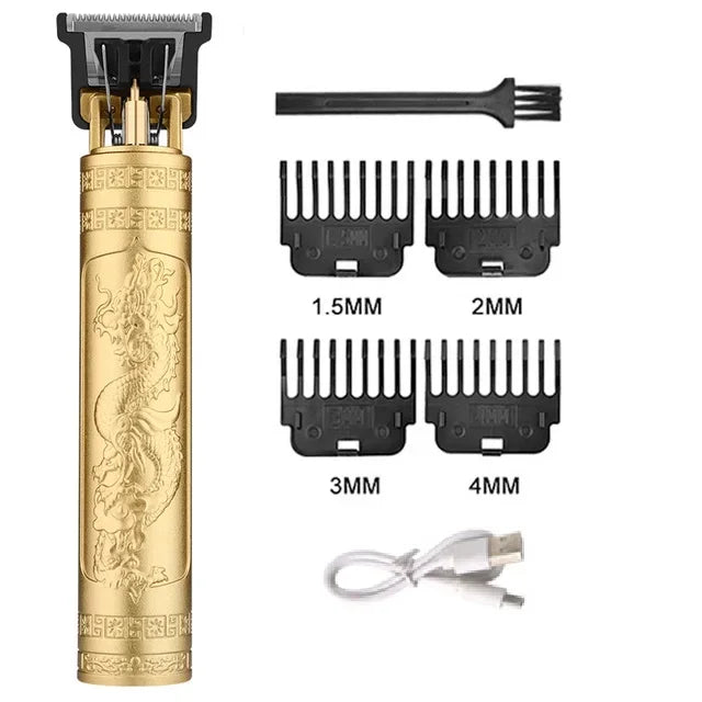 Vintage Hair Clipper Cordless Trimmer portable USB Fast Charging Hair