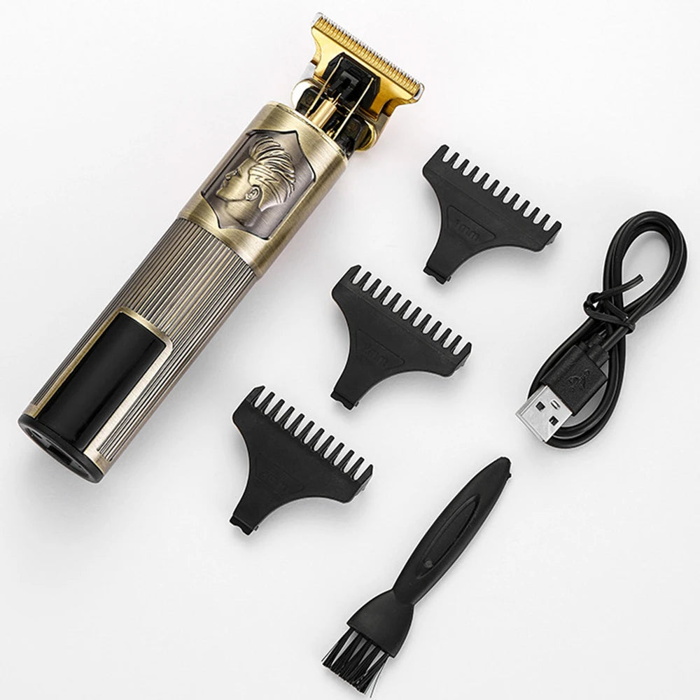 Vintage Hair Clipper USB Charging Hair Cutting Machine Electric Hair