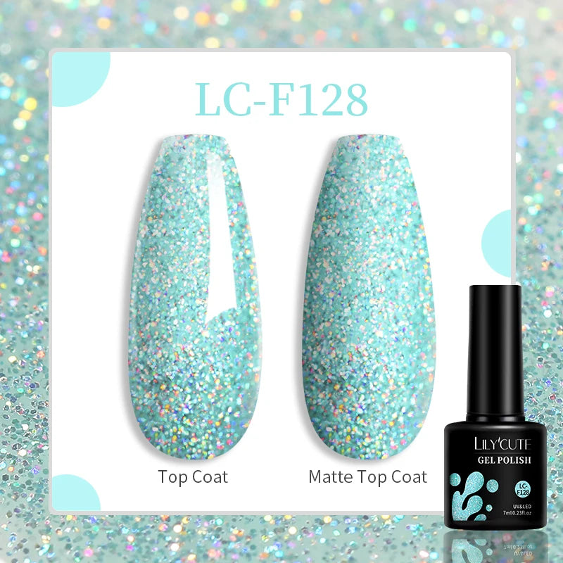 LILYCUTE 129 Colors 7ML Nail Gel Polish Nail Supplies Vernis Semi Permanence