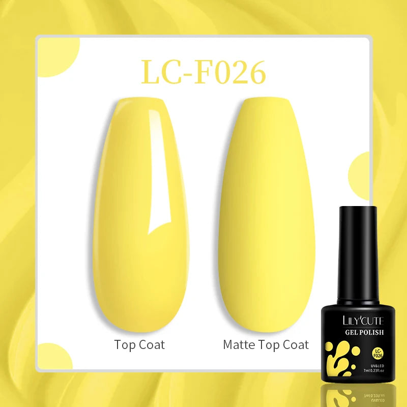 LILYCUTE 129 Colors 7ML Nail Gel Polish Nail Supplies Vernis Semi Permanence