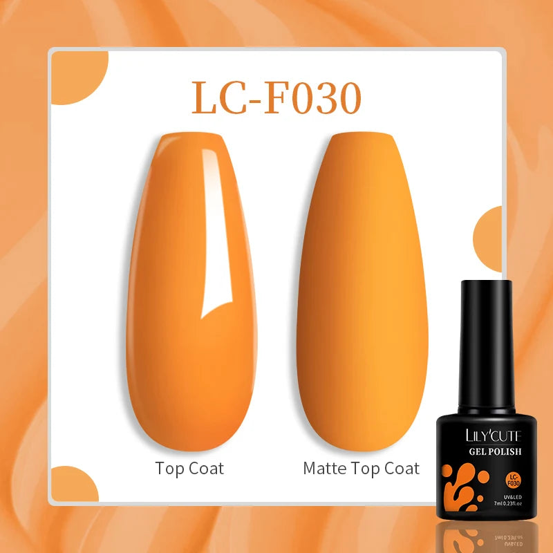 LILYCUTE 129 Colors 7ML Nail Gel Polish Nail Supplies Vernis Semi Permanence