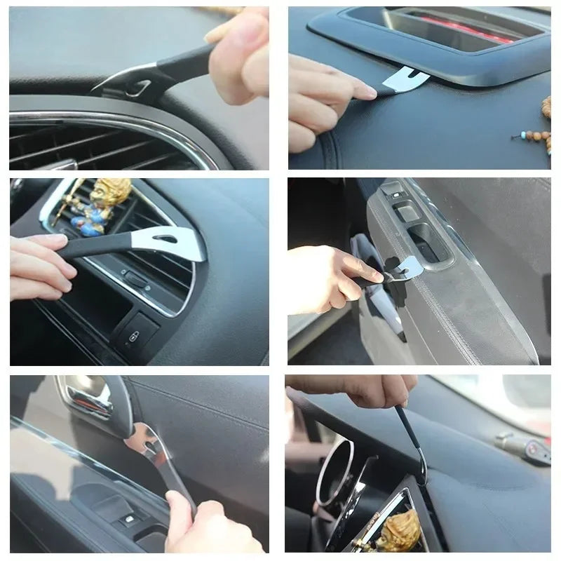 Car Interior Clip Panel Trim Hand Tools Stainless Steel Durable Trim Removal Level Pry Plate Buckle
