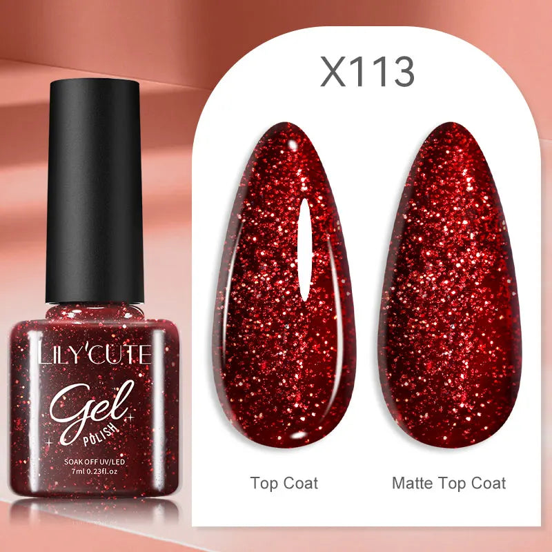 LILYCUTE 129 Colors 7ML Nail Gel Polish Nail Supplies Vernis Semi Permanence
