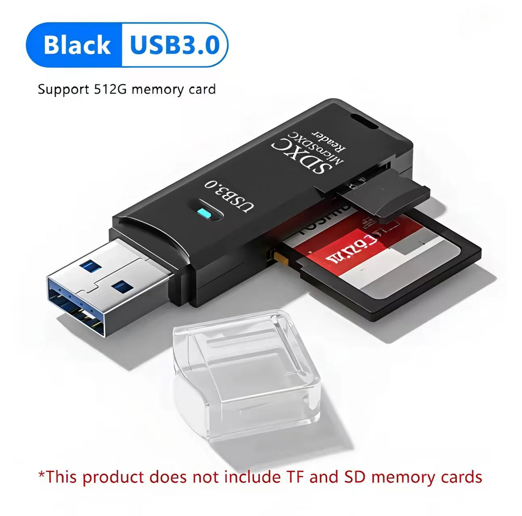 2 in 1 USB 3.0 Card Reader Micro TF sd card Reader usb adapter High Speed Cardrea