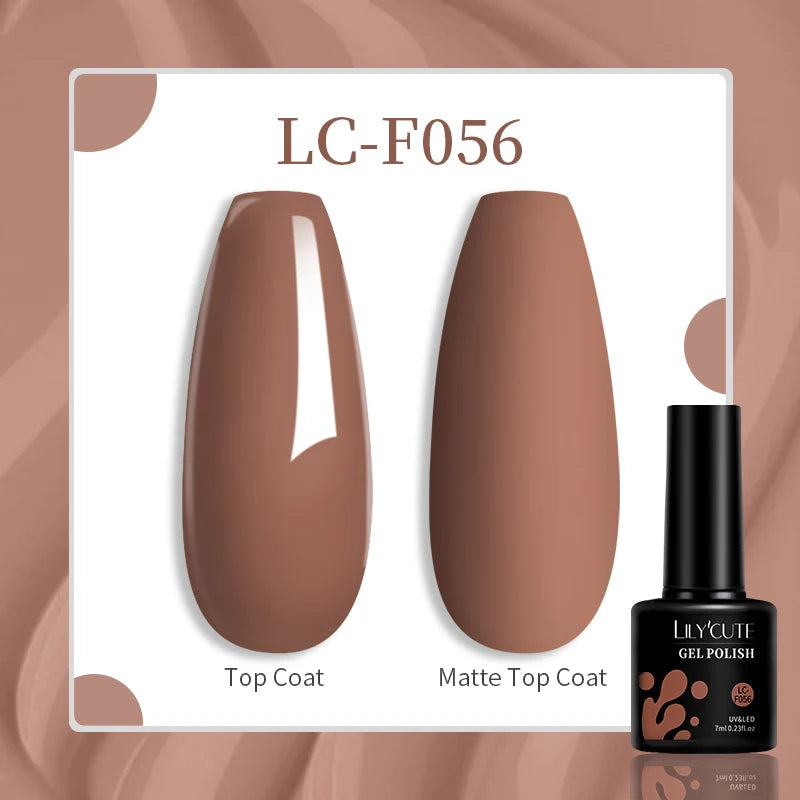 LILYCUTE 129 Colors 7ML Nail Gel Polish Nail Supplies Vernis Semi Permanence