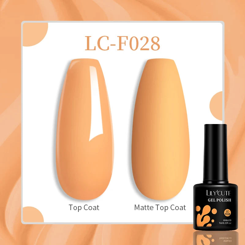 LILYCUTE 129 Colors 7ML Nail Gel Polish Nail Supplies Vernis Semi Permanence
