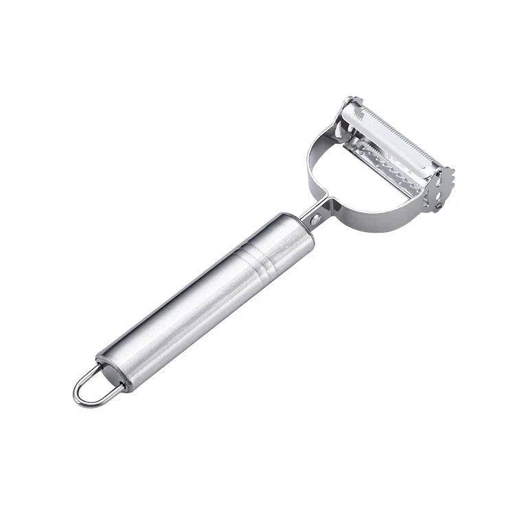 Kitchen Vegetable Peeler Stainless Steel Melon Planer Double-Head Peeler