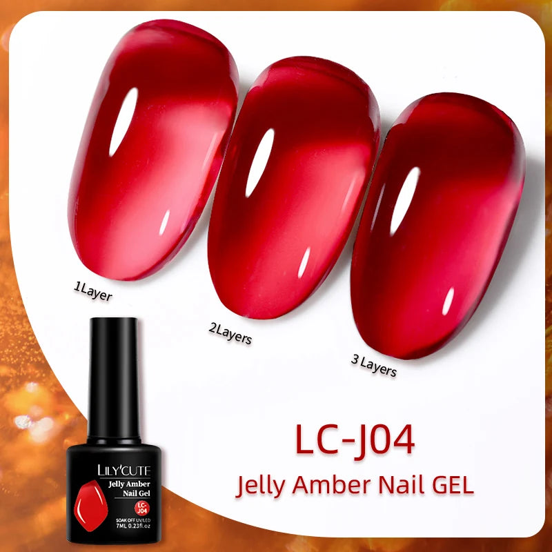 LILYCUTE 129 Colors 7ML Nail Gel Polish Nail Supplies Vernis Semi Permanence