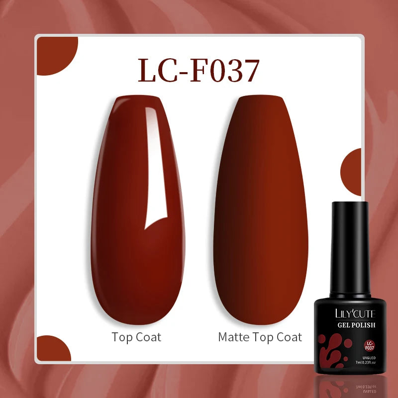 LILYCUTE 129 Colors 7ML Nail Gel Polish Nail Supplies Vernis Semi Permanence