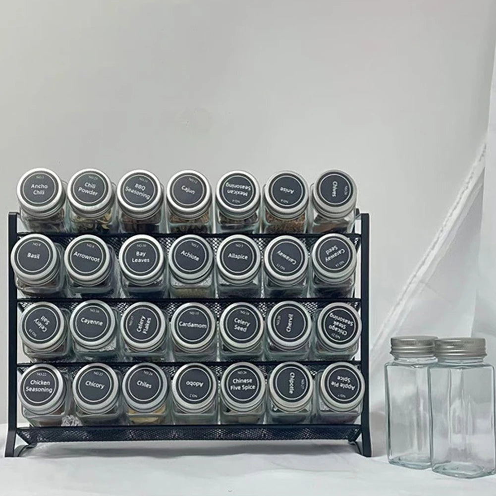 4 Tier  Container Holder Wall Mounted Spice Seasoning Organizer