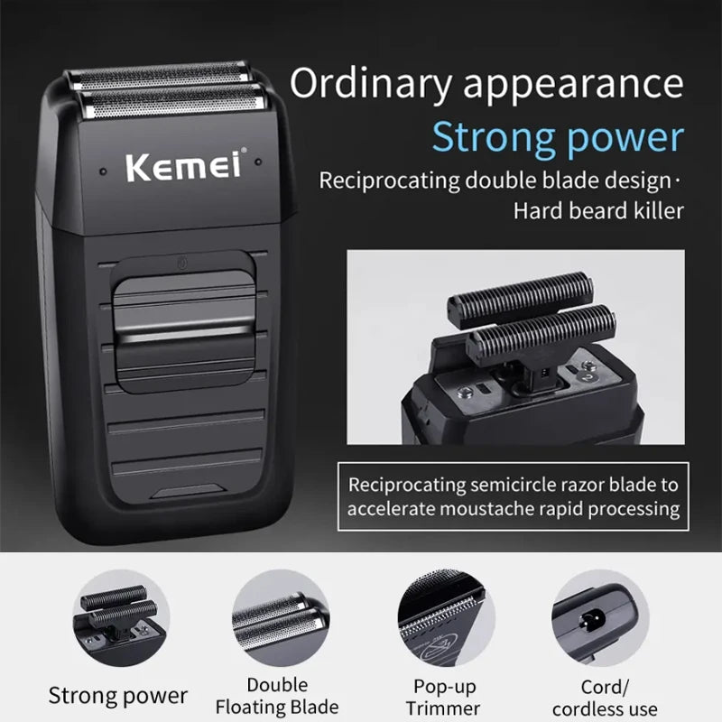 Kemei KM-2296 KM-2299 KM-1102 Hair Clipper Kit Men's Electric Shaver Hair
