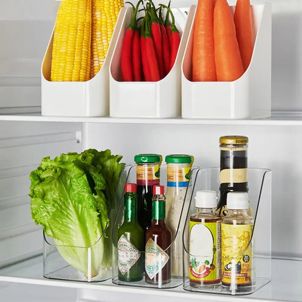 Refrigerator Organizer Bins Fridge Food Sort Storage Box Transparent