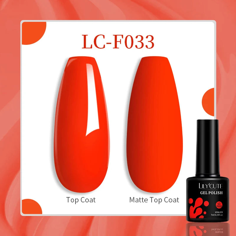 LILYCUTE 129 Colors 7ML Nail Gel Polish Nail Supplies Vernis Semi Permanence
