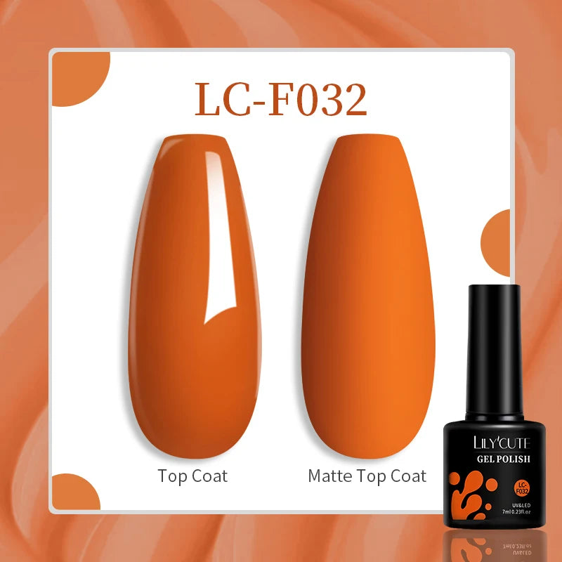 LILYCUTE 129 Colors 7ML Nail Gel Polish Nail Supplies Vernis Semi Permanence
