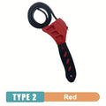 Multifunctional Belt Wrench Adjustable Rubber Strap Disassembly 6in