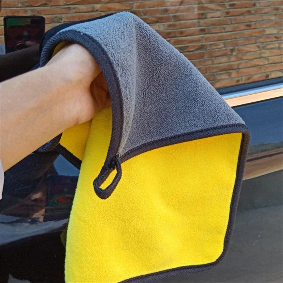 1/2/6/10pcs Microfiber Cleaning Towel Thicken Soft Drying