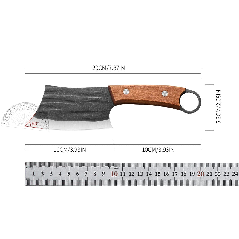 Cleaver Knife Slicing Fish Meat Vegetables Boning Butcher Knife Stainless