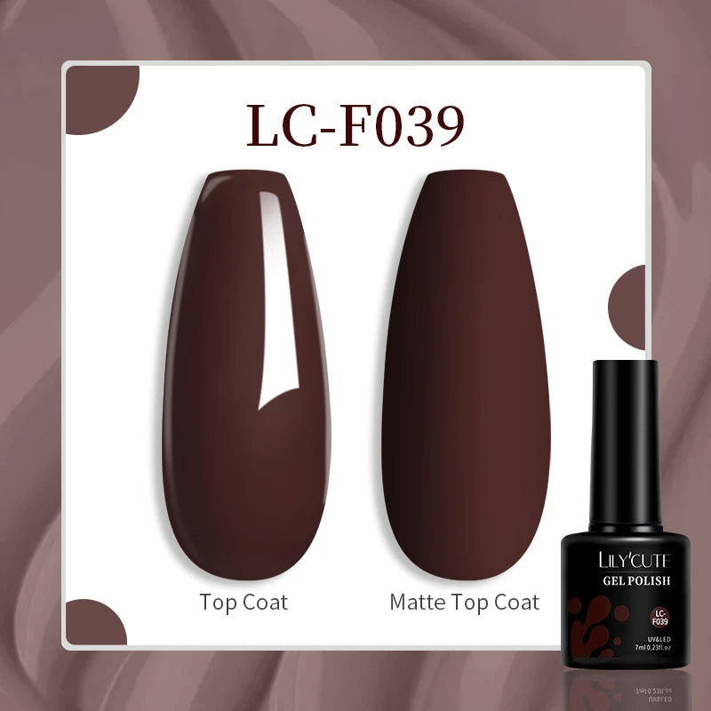 LILYCUTE 129 Colors 7ML Nail Gel Polish Nail Supplies Vernis Semi Permanence