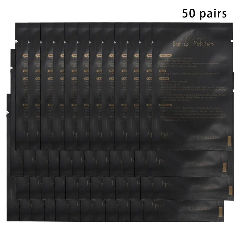 50/100PCS Wholesale Hydrogel Gel Eye Patches for Eyelash Extension Eyepads Eyelash patch Lash Extension Mask Eyepad Makeup