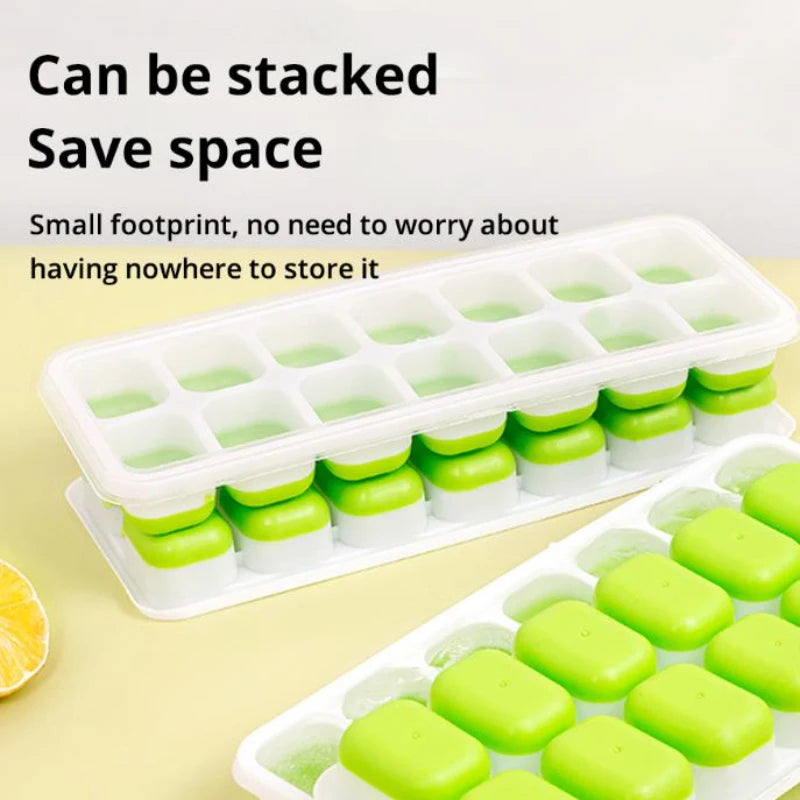 14 Grid Ice Cube Tray Silicone Mold Square Ice Cube Tray Mold