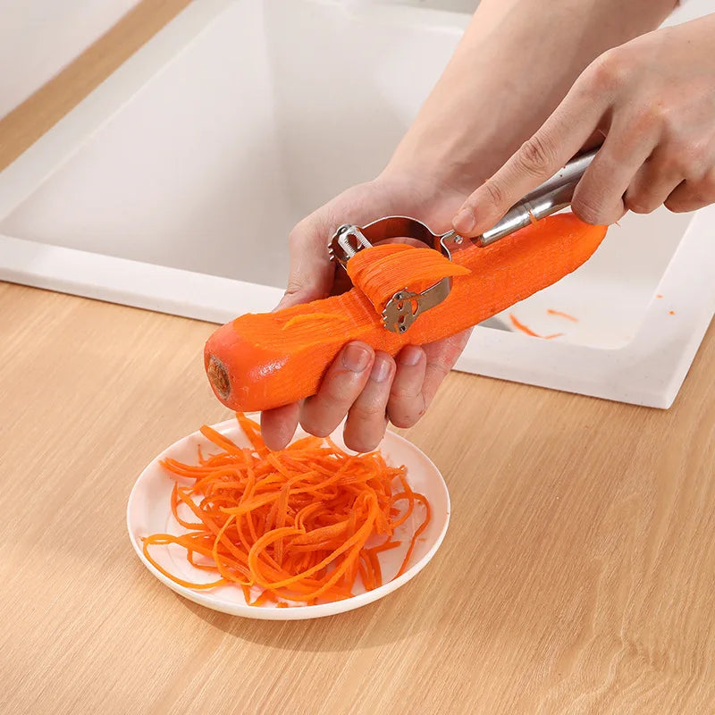 High Quality Stainless Steel Potato Cucumber Carrot Grater Julienne Peeler Vegetables Fruit