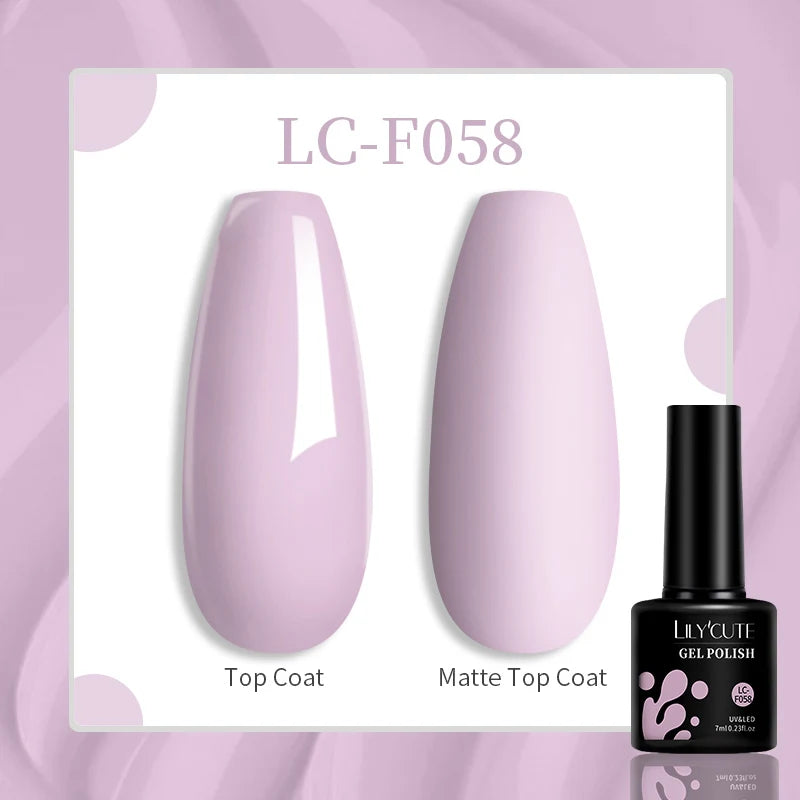 LILYCUTE 129 Colors 7ML Nail Gel Polish Nail Supplies Vernis Semi Permanence
