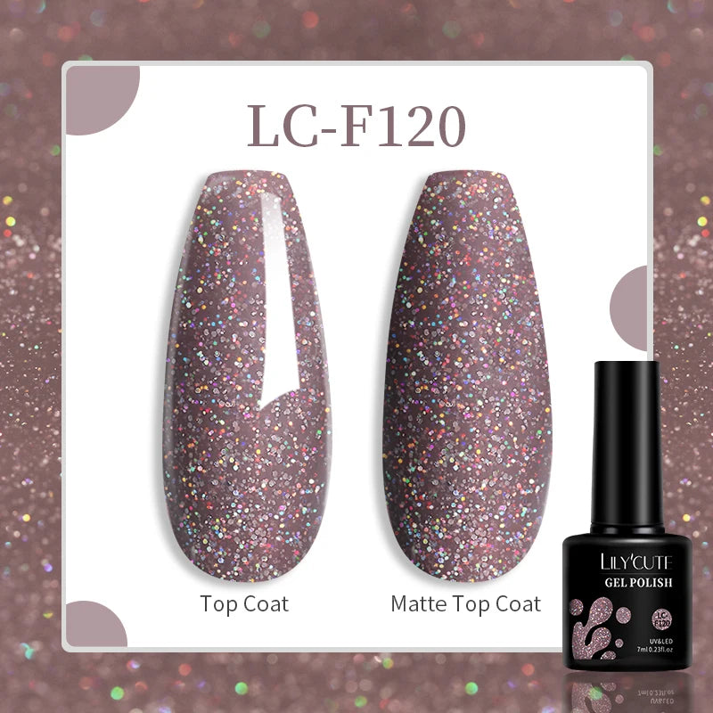 LILYCUTE 129 Colors 7ML Nail Gel Polish Nail Supplies Vernis Semi Permanence