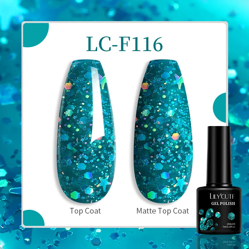 LILYCUTE 129 Colors 7ML Nail Gel Polish Nail Supplies Vernis Semi Permanence