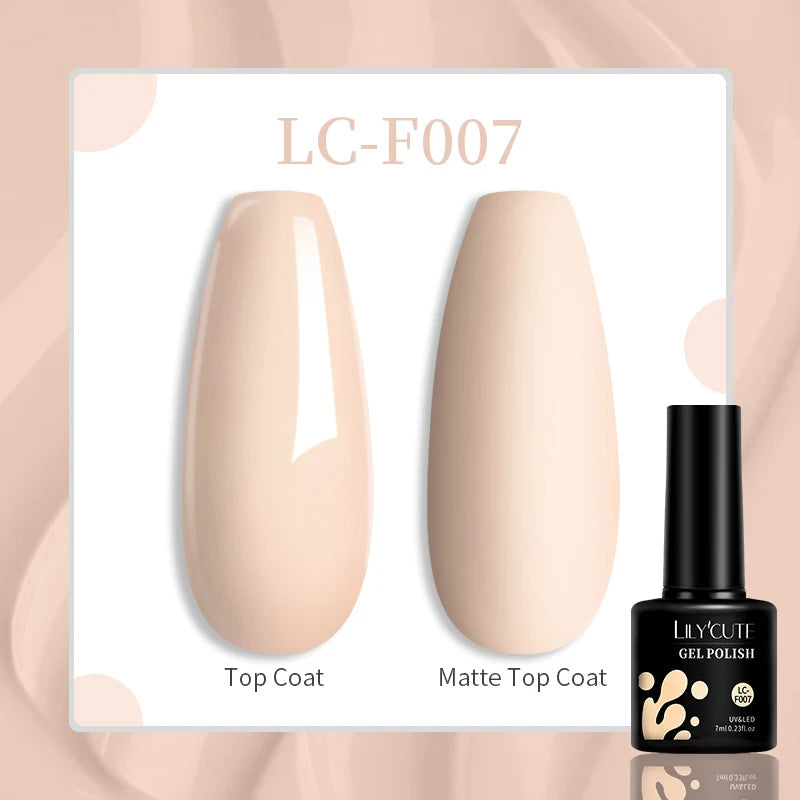 LILYCUTE 129 Colors 7ML Nail Gel Polish Nail Supplies Vernis Semi Permanence