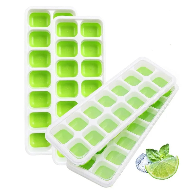 14 Grid Ice Cube Tray Silicone Mold Square Ice Cube Tray Mold